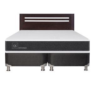 Box spring 2 plazas Ortopedic base dividida B5 + respaldo New Múnich Cic