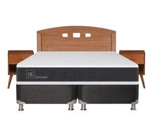 Box spring 2 plazas Ortopedic base dividida B5 + set New Gales Cic