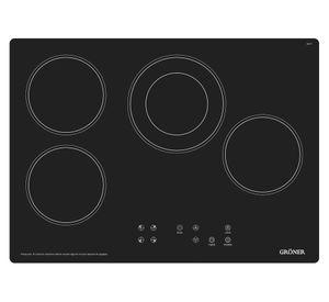 Encimera vitrocerámica HE4T-B Touch black 4 quemadores