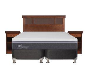 Box spring 2 plazas Ortopedic advance base dividida B5 + set New Dublin caramelo Cic