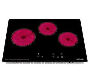 Encimera vitrocerámica Touch Black 3 quemadores