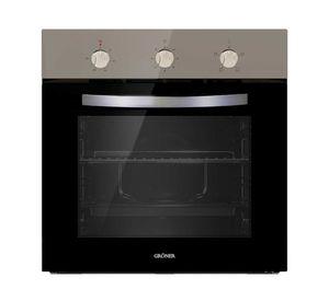 Horno eléctrico empotrable 60 litros negro Groner