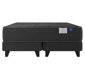 Cama europea Black king base dividida