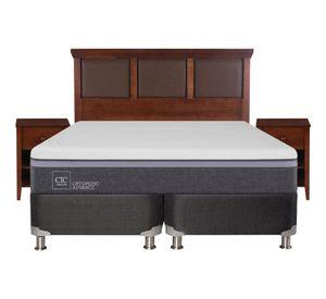 Box spring king Ortopedic advance B5 + set New Torino caramelo Cic