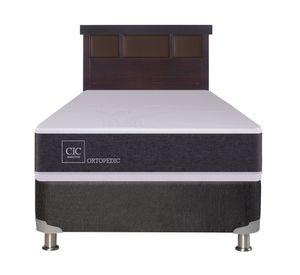 Box spring New Ortopedic 1 plaza + respaldo Dublin Cic