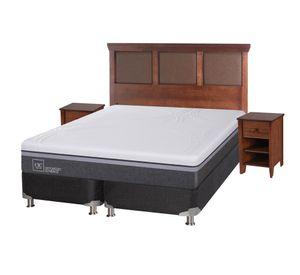 Box spring king Ortopedic advance B5 + set New Torino caramelo Cic