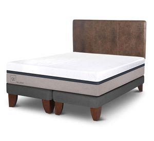 Cama europea Balance King + base dividida + respaldo Baker Cic