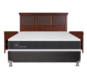 Box spring 2 plazas Ortopedic B5 + set New Torino caramelo Cic