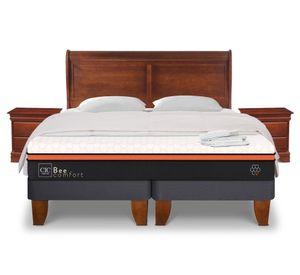 Cama europea king base dividida + set Miro + textil Cic