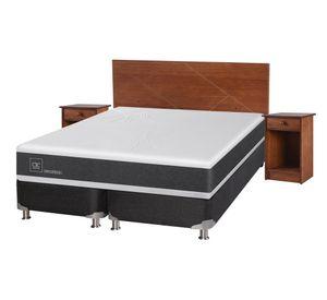 Box spring 2 plazas Ortopedic base dividida B5 + set New Villarrica Cic
