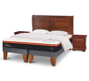 Cama europea king base dividida + set Miro + textil Cic
