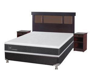 Box spring 2 plazas Ortopedic B5 + set New Dublin chocolate Cic