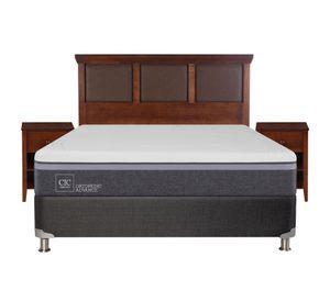 Box spring 2 plazas Ortopedic advance B5 + set New Torino caramelo Cic