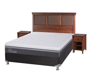 Box spring 2 plazas Ortopedic advance B5 + set New Torino caramelo Cic