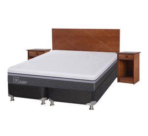 Box spring 2 plazas Ortopedic advance base dividida B5 + set New Villarrica Cic