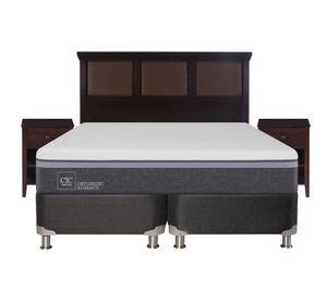 Box spring king Ortopedic advance B5 + set New Torino chocolate Cic