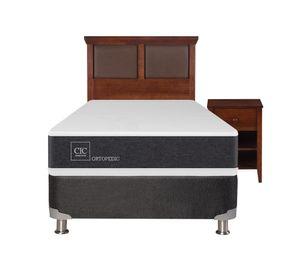 Box spring 1.5 plazas Ortopedic B5 + set New Torino caramelo Cic