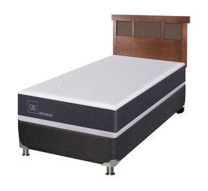 Box spring New Ortopedic 1 plaza + respaldo Dublin caramel Cic