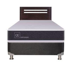 Box spring New Ortopedic 1 plaza + respaldo Munich Cic
