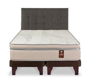 Cama europea 2 plazas Máximo Cobre + Respaldo Design grafito Flex