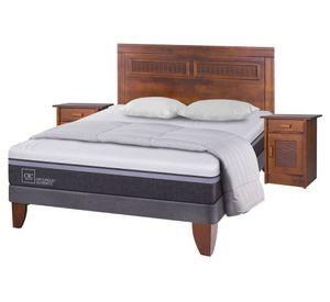 Cama europea 2 plazas Ortopedic Advance + set Milán + plumón pluma Cic