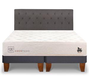 Cama europea King Cocopedic + respaldo Kavery Cic.