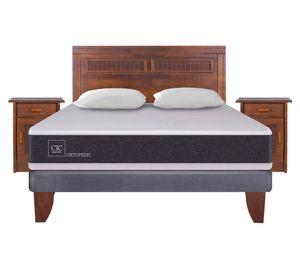 Cama europea 2 plazas Ortopedic + set Milán + almohadas Cic