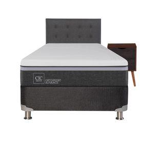 Box spring 1,5 plazas Ortopedic advance + set Níger/Éufrates Cic