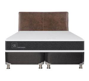 Box spring king Ortopedic B5 + respaldo Baker Cic