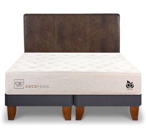 Cama europea 2 plazas Cocopedic + respaldo Baker Cic.