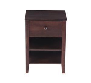 Velador 1 cajón New Torino chocolate Cic
