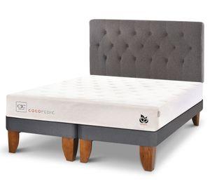 Cama europea 2 plazas Cocopedic + respaldo Kavery Cic.