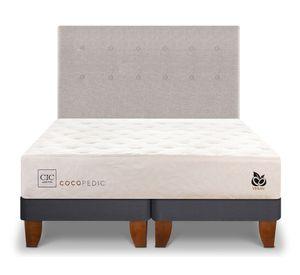 Cama europea 2 plazas Cocopedic + respaldo Tigris Cic.