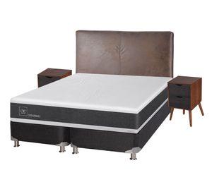 Box spring 2 plazas Ortopedic base dividida B5 + set Baker/ Niger Cic