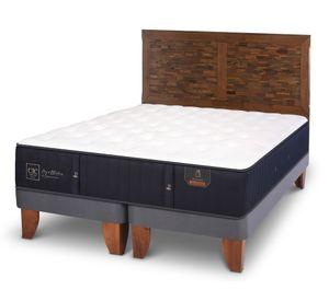 Cama europea 2 plazas Premium base dividida + respaldo Antique Cic