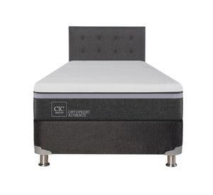 Box spring 1,5 plazas Ortopedic advance + respaldo Éufrates Cic