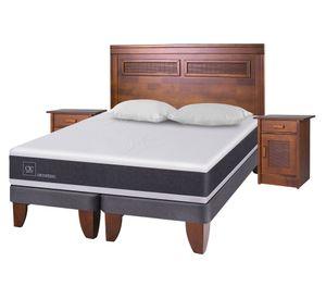 Cama europea 2 plazas Ortopedic + set Milán + almohada Cic