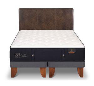 Cama europea 2 plazas Premium base dividida + respaldo Baker Cic