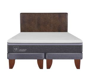 Cama europea 2 plazas Ortopedic advance base dividida + respaldo Baker Cic