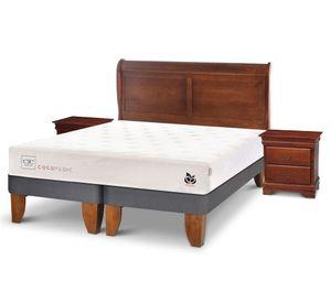 Cama europea King Cocopedic + Set Miro Cic.