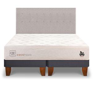Cama europea king Cocopedic + respaldo Tigris Cic.