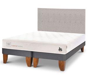 Cama europea king Cocopedic + respaldo Tigris Cic.