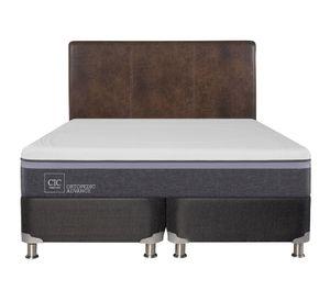 Box spring 2 plazas Ortopedic advance base dividida B5 + respaldo Baker Cic