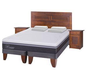 Cama europea 2 plazas Ortopedic Advance + set Milán + almohada Cic