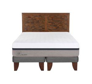 Cama europea 2 plazas Balance base dividida + respaldo Antique Cic