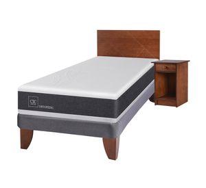 Cama europea 1.5 plazas Ortopedic + set New Villarrica Cic