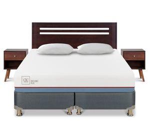 Box americano Excellence Plus 2 plazas base dividida + set New Múnich + almohadas