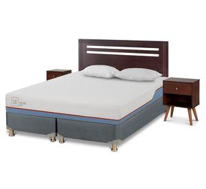Box americano Excellence Plus 2 plazas base dividida + set New Múnich + almohadas
