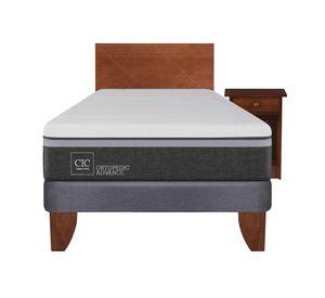 Cama europea 1.5 plazas Ortopedic advance + set New Villarrica Cic