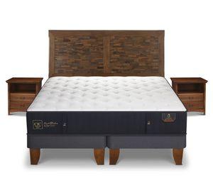Cama europea king Premium + set Antique/ Indo Cic